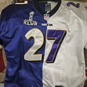Baltimore Ravens Nike split Home Away Jersey Ray Rice Men's 40 Superbowl